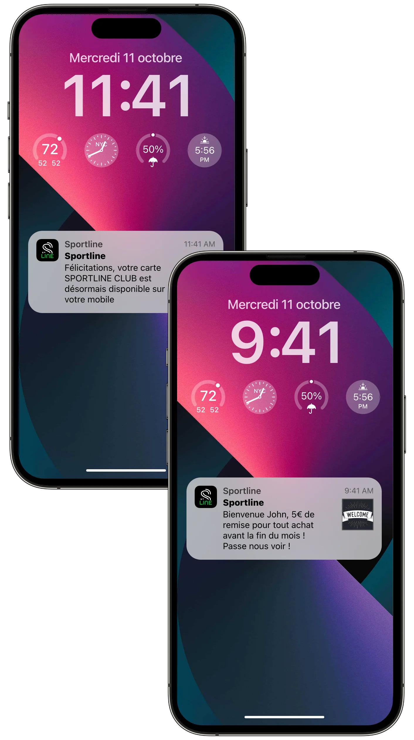 Notifications Sharizz sur iPhone